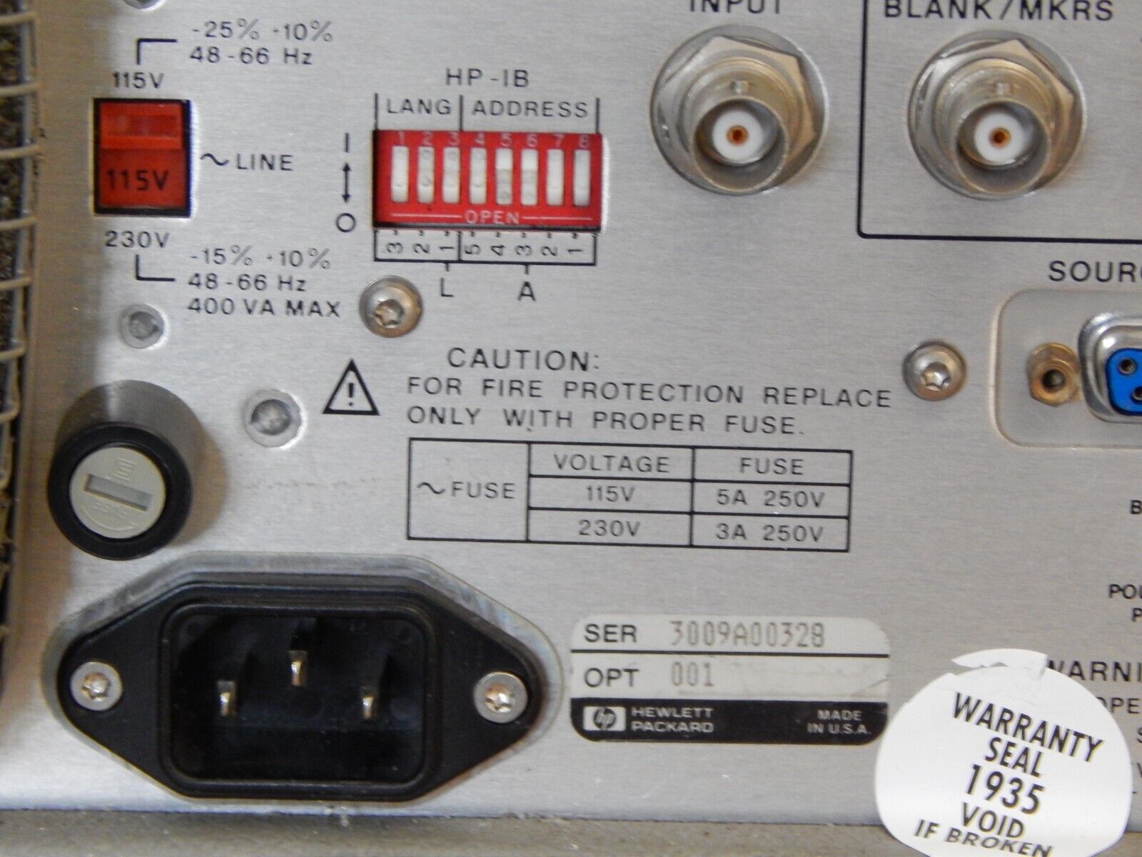 Agilent 83620A 001 Synthesized Sweeper 10 MHz to 20 GHz Agilent 83620A 001 Synthesized Sweeper 10 MHz to 20 GHz